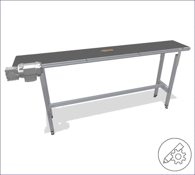 Basic model Flat Belt Conveyor - accumulating and ESD-safe