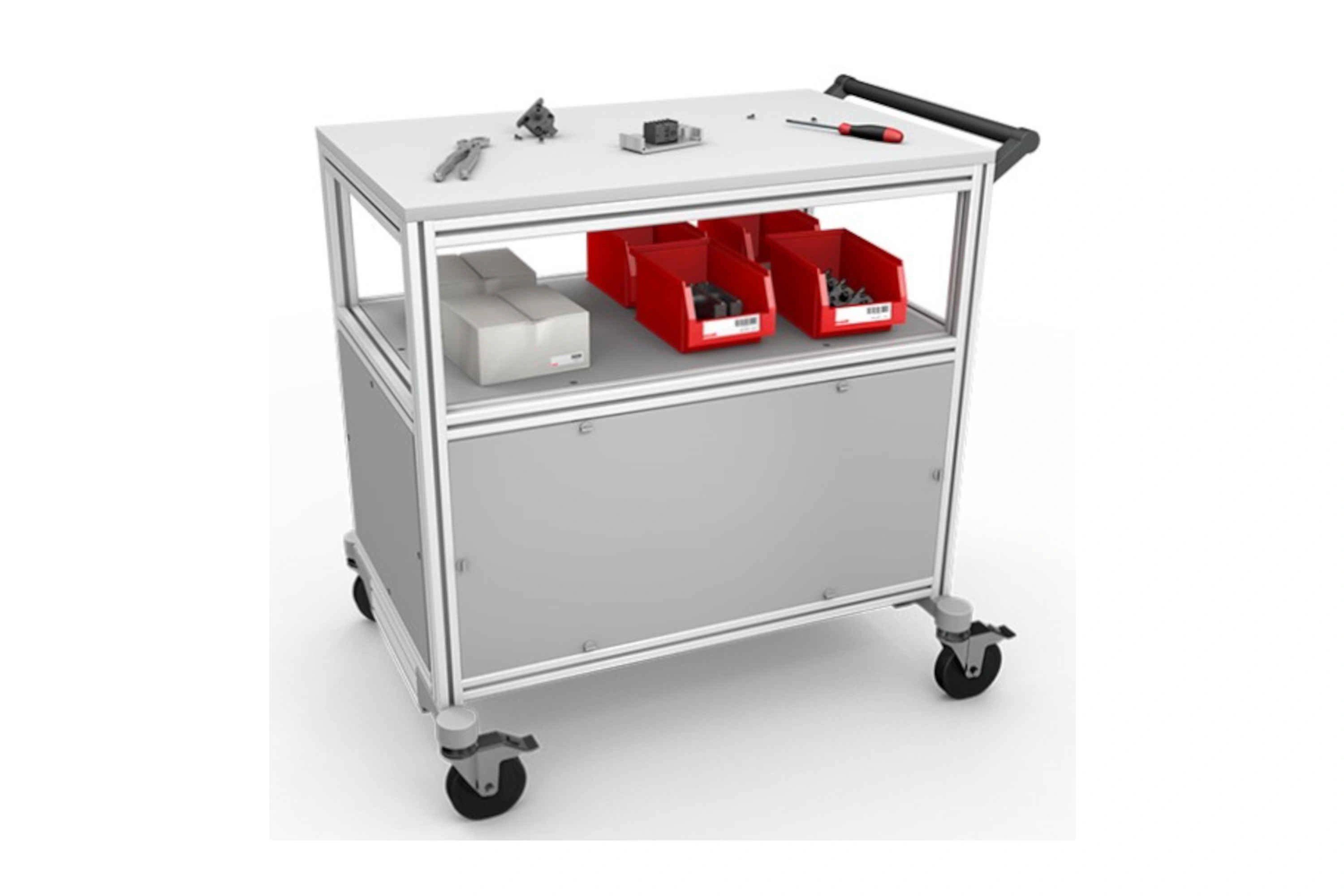 Heavy duty workshop trolley