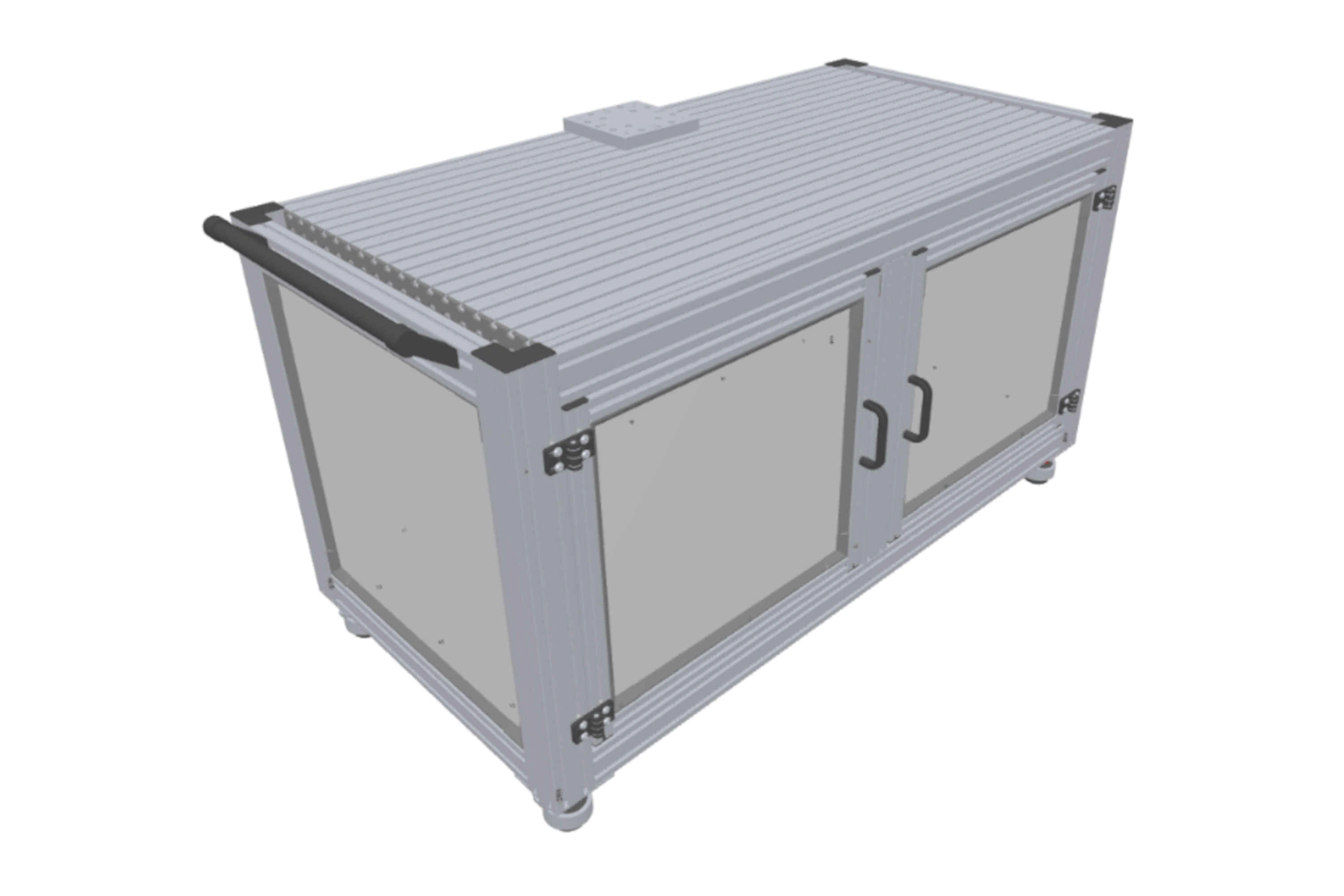 Mobile robot workstation with base cabinet